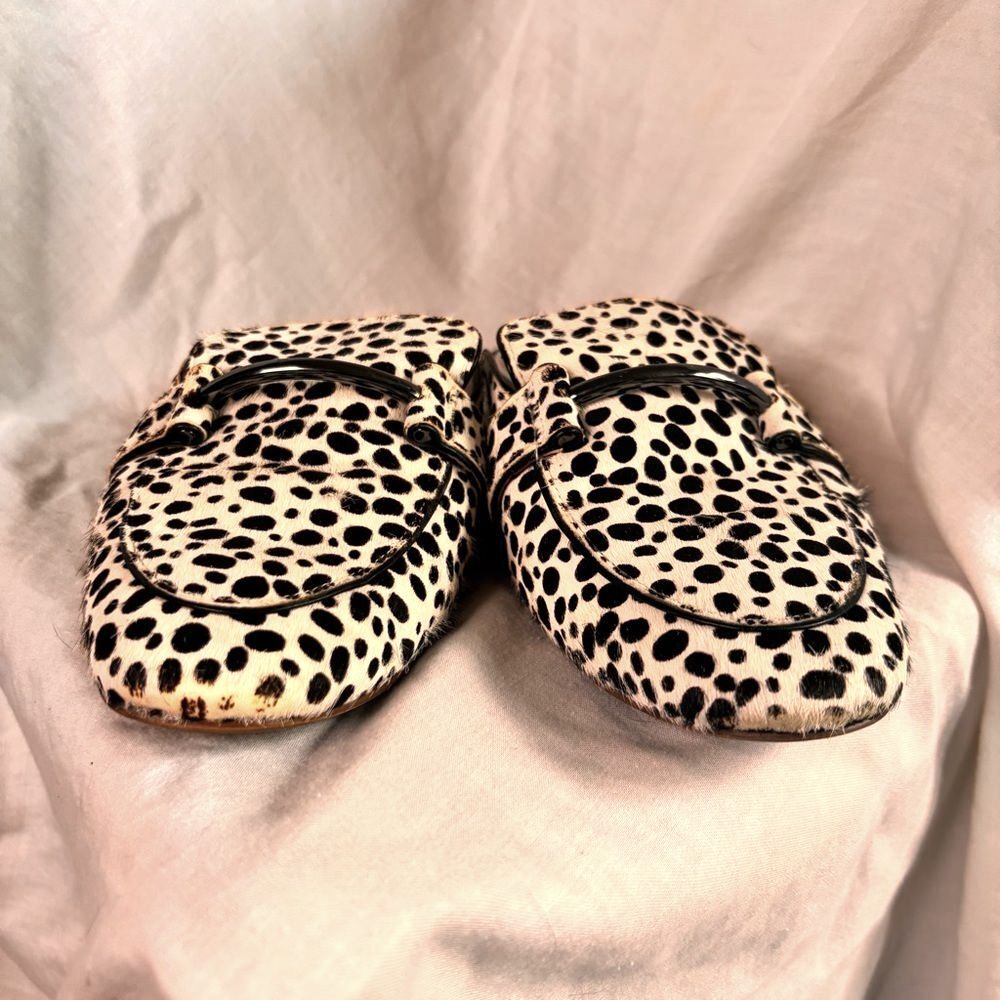 Linea Paolo Leopard Print Slip-On Shoes | Size 7 (US)- Genuine Calf Hair Loafer - Picture 8 of 11